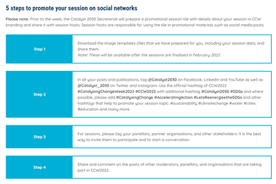 Catalysing Change Week Hanbook 2022 A social media guide for CCW